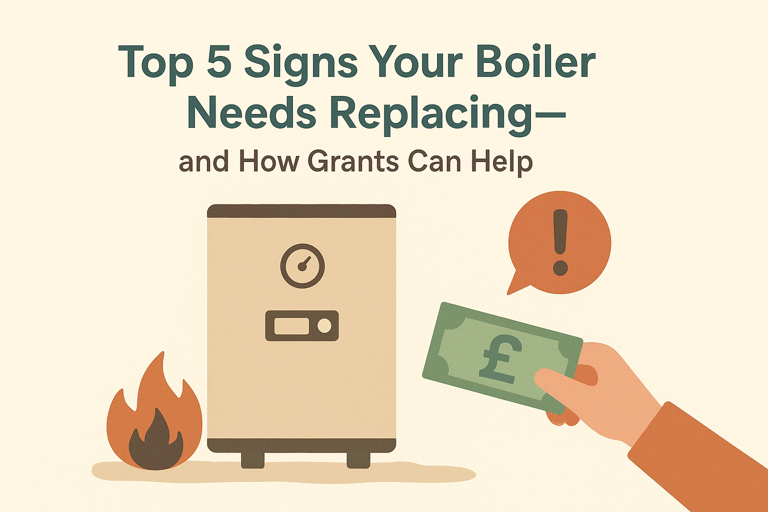 Top 5 Signs Your Boiler Needs Replacing—and How Grants Can Help