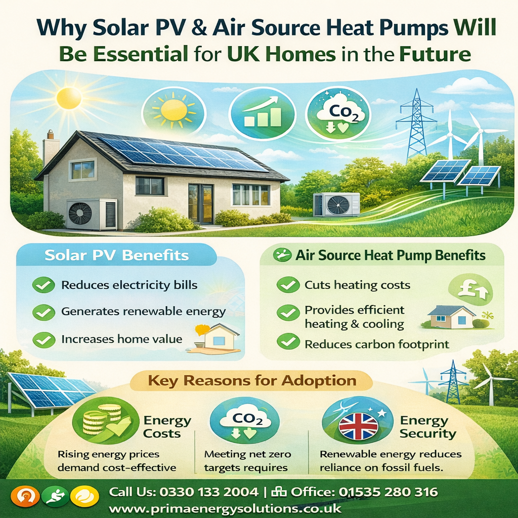 Why Solar PV & Air Source Heat Pumps Will Be Essential for UK Homes in the Future​